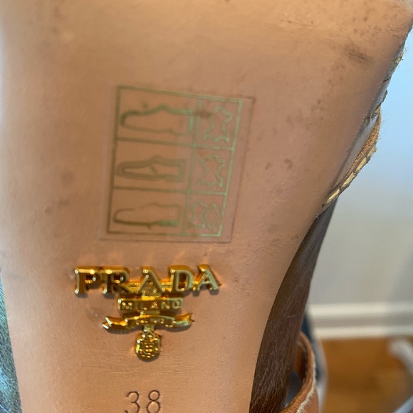 Prada Vitelli Rovere sz 38 platform shoes. - Picture 5 of 8